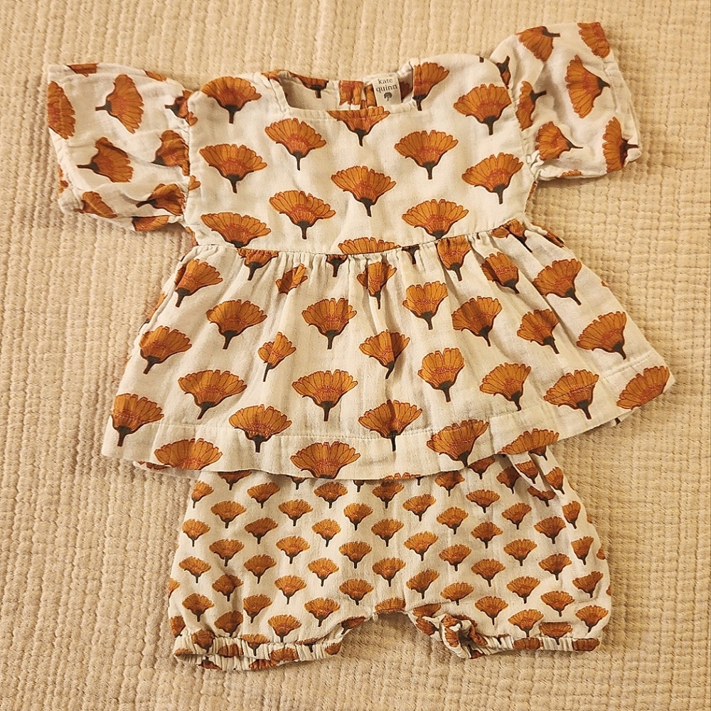 Kate Quinn Organic Cotton Marigold Two Piece Set 12-18 Months